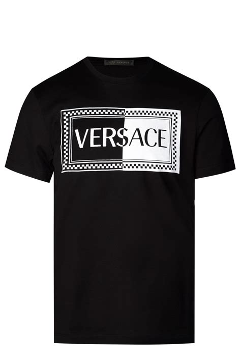 t shirt versace box logo|versace graphic t shirts.